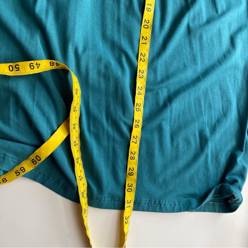 Ulla Popken Teal Cold Shoulder Oversized Tunic Top Plus Size 36/38 - Picture 12 of 14